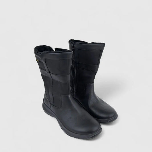 Hotter Ladies Comfort Mid High Boot Frontier Waterproof Black HB27