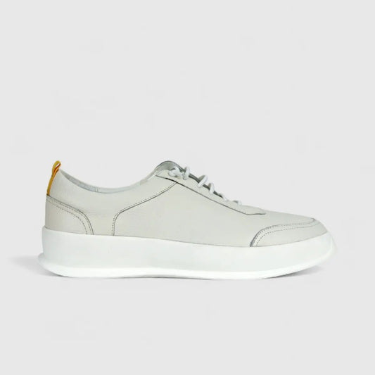Formales Mens Leather Sneaker FM23818-20 White FK16