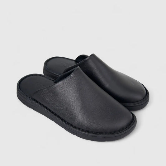 Coppo Milano Men's Leather Comfort Clog 1925 Black CM1