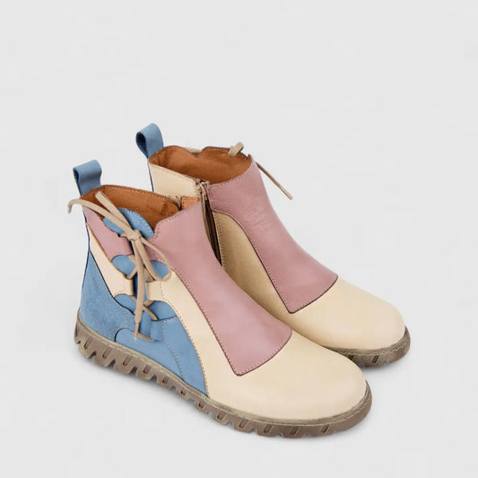 Karyoka Ladies Leather Comfort Ankle Boot 7134 Multi KB35