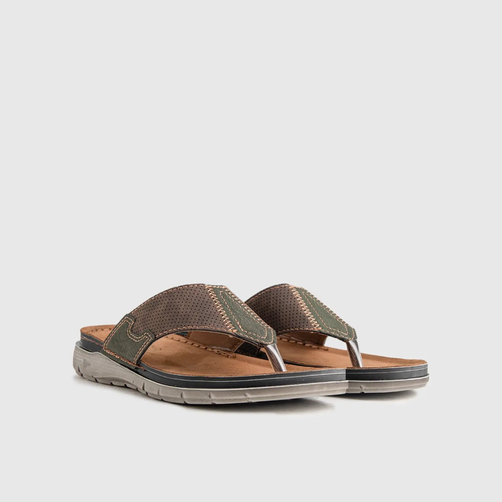 Mens Comfort Sandal VI008 Brown Sandals | familyshoecentre