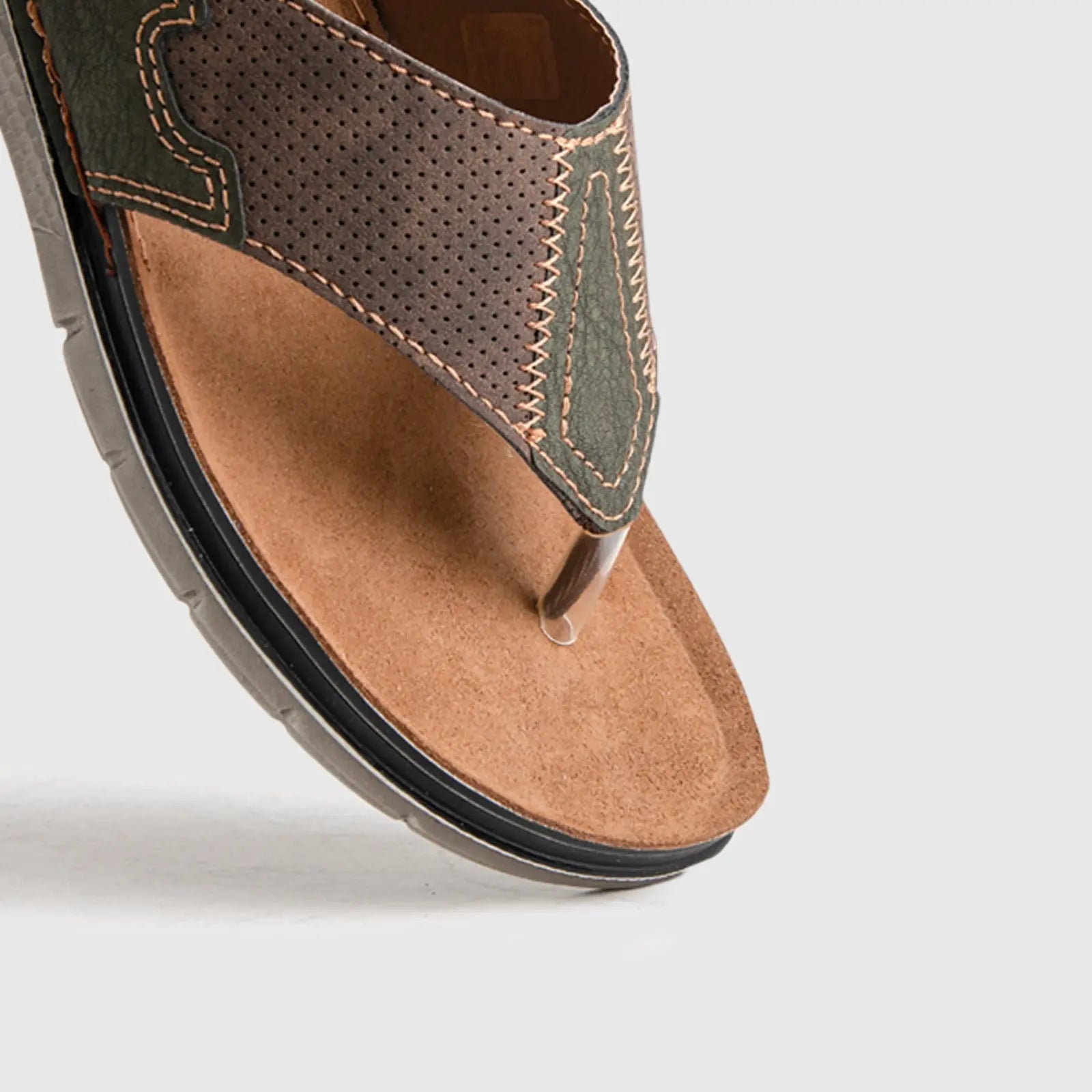 Mens Comfort Sandal VI008 Brown Sandals | familyshoecentre