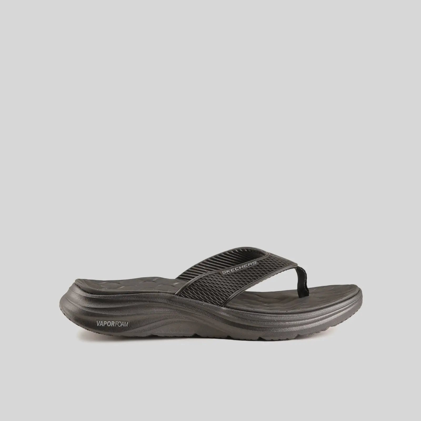 Skechers Thong Comfort Sandal Black 232894 – familyshoecentre