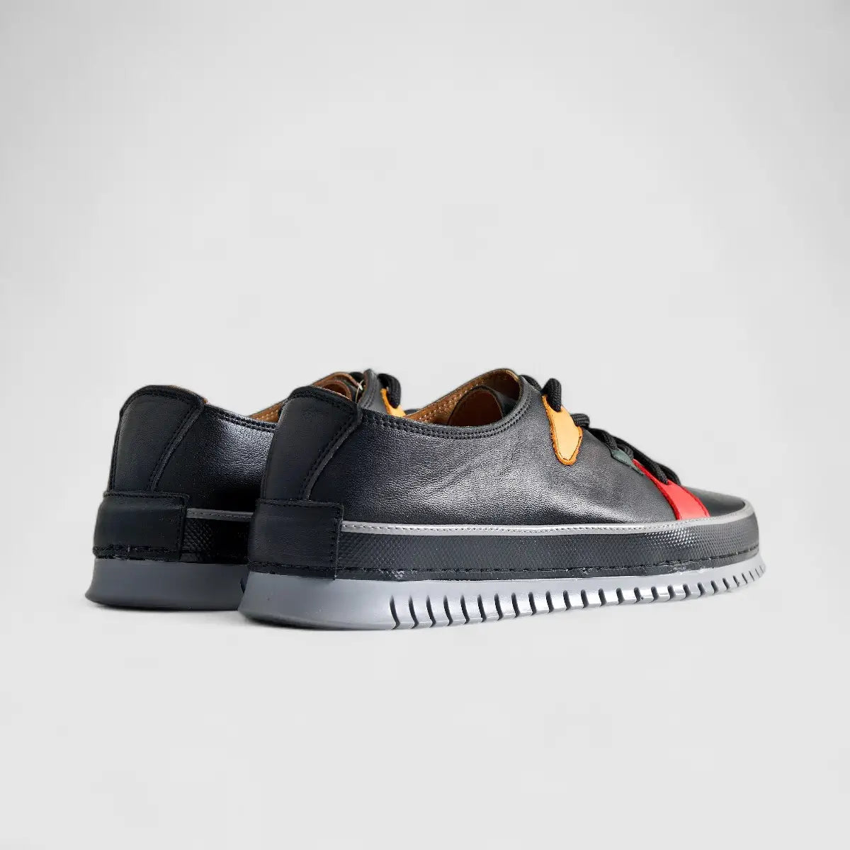 Karyoka Comfort Leather Casual 5015 Black Oxfords | familyshoecentre