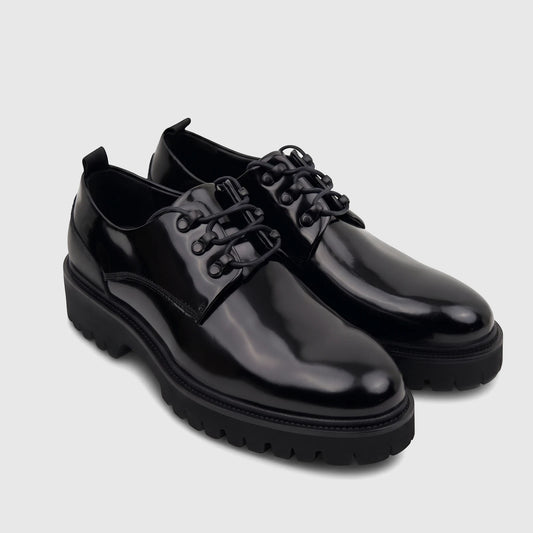 Babucci Men's Leather Sneaker K27HS2028-108 Black BAB041