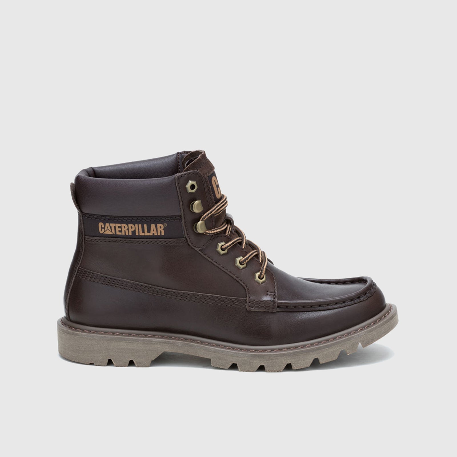 Caterpillar Men's Leather Moc Toe Boots P726064 – familyshoecentre