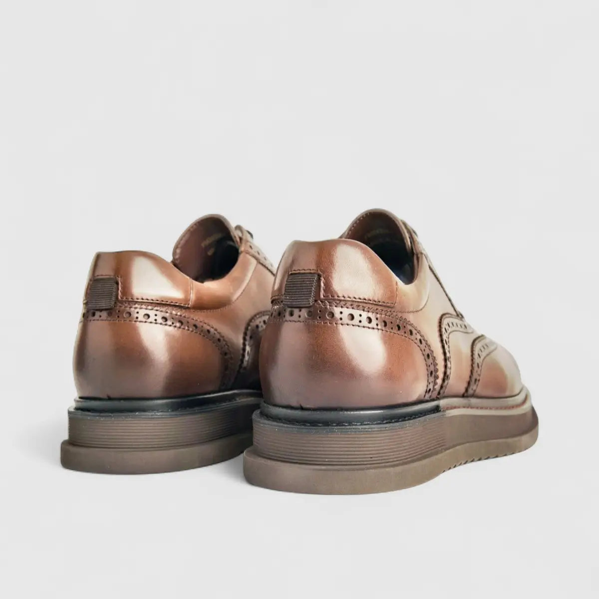 Formales Unisex (UK3 TO UK13) Chunky Sole Lace Up Brouge FM24326-1 Brown FK2