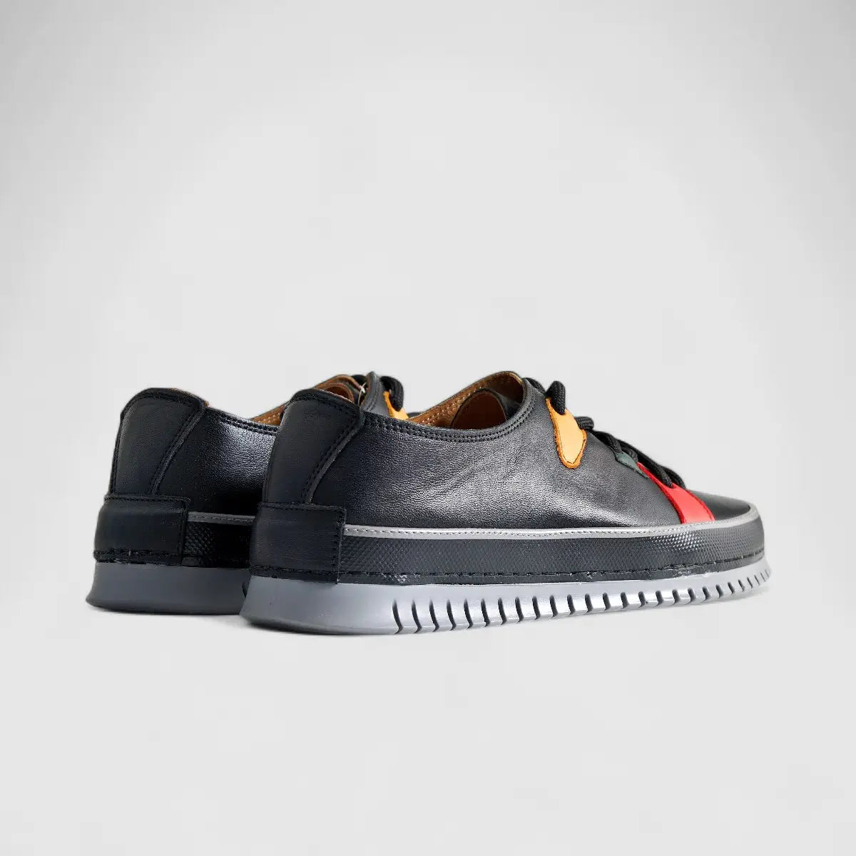 Karyoka Comfort Leather Casual 5015 Black Oxfords | familyshoecentre
