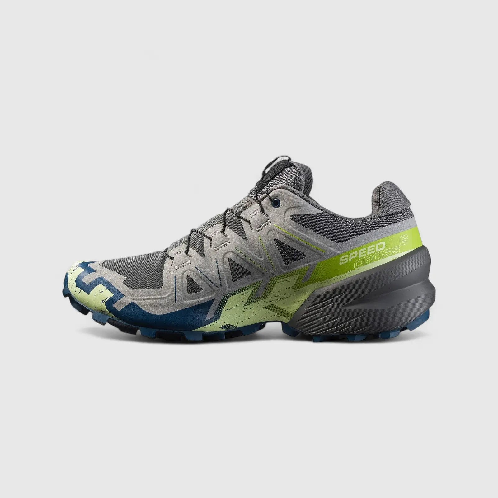 Salomon Men's Sneaker Speed Cross 6 478109 Castle Rock/Lime Cream/Poseidon SL35