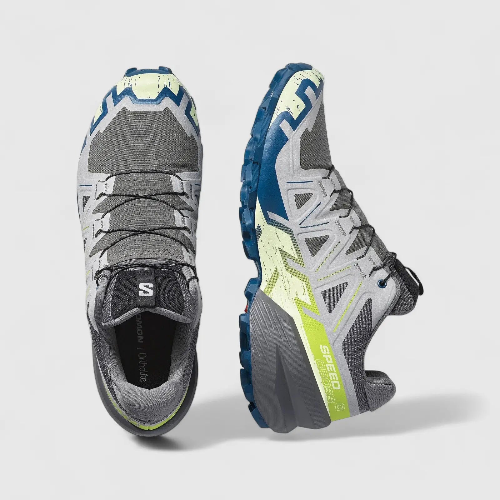 Salomon Men's Sneaker Speed Cross 6 478109 Castle Rock/Lime Cream/Poseidon SL35