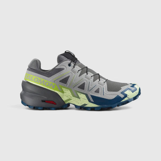 Salomon Men's Sneaker Speed Cross 6 478109 Castle Rock/Lime Cream/Poseidon SL35
