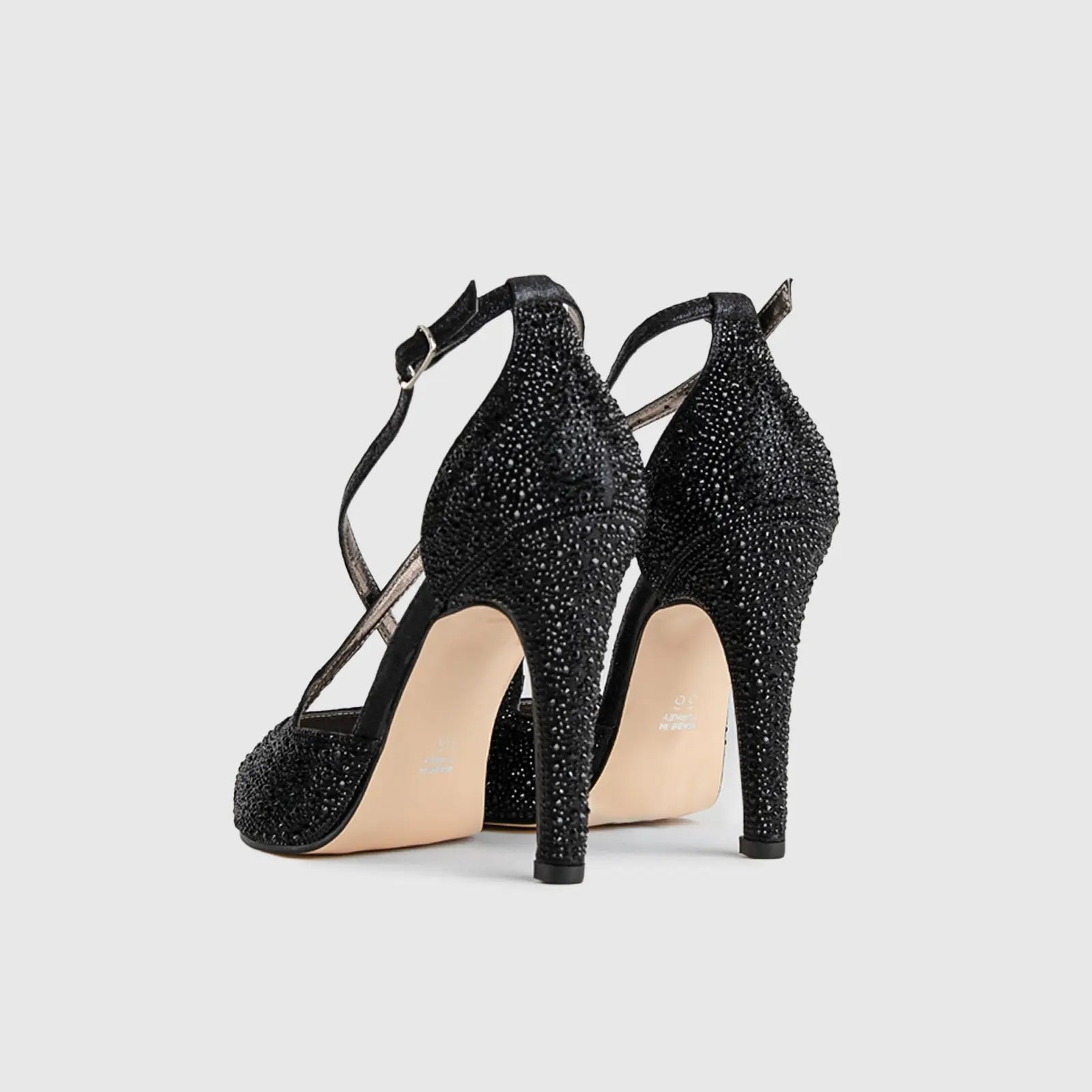 BRIDAL 5514 BLACK Heels | familyshoecentre