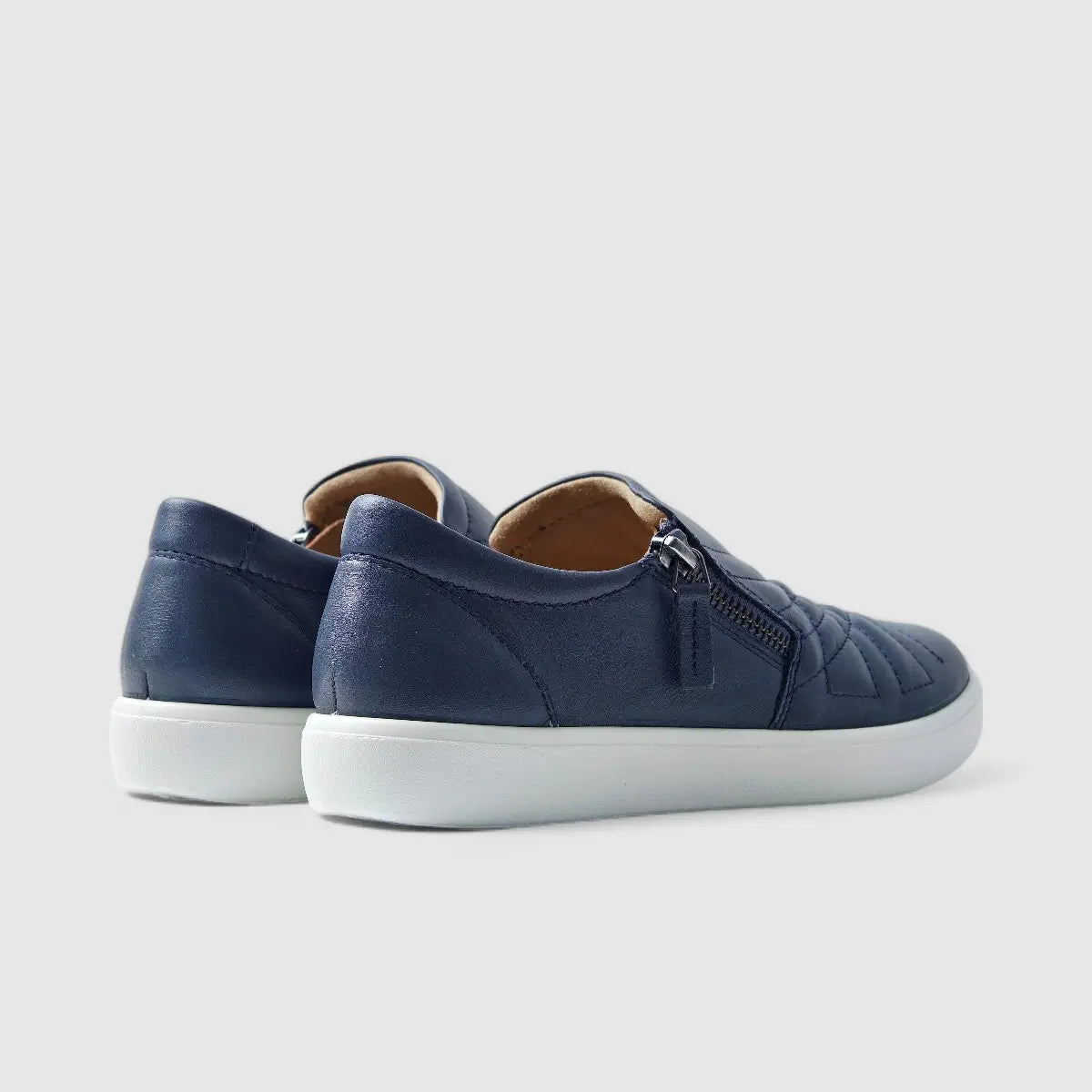 Hotter Poppy Slip On Comfort Sneaker Navy Sneakers | familyshoecentre