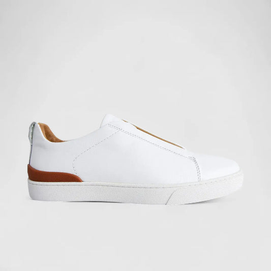 Formales Men's Leather Sneaker FM2025-826 White FK56