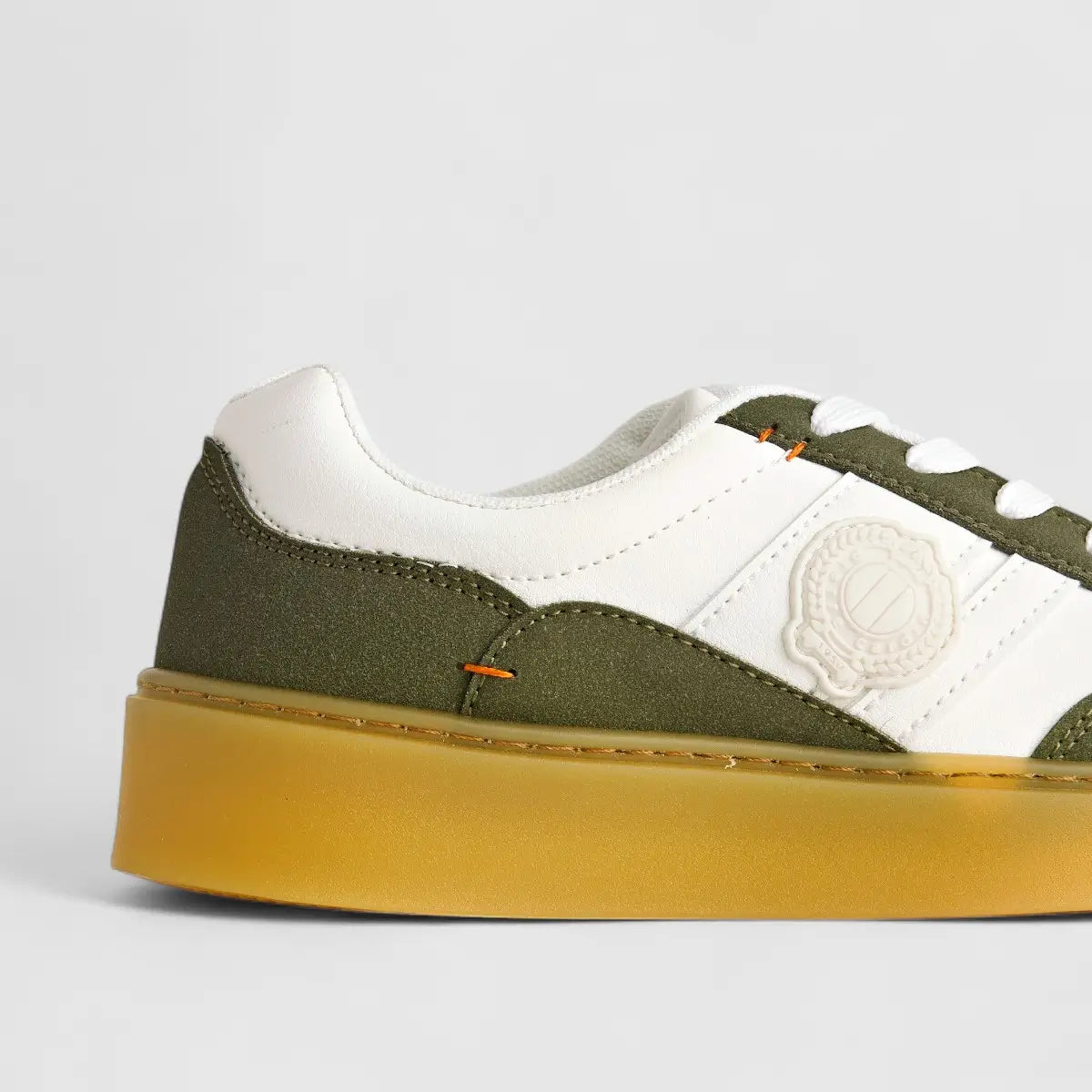 PC Ladies Casual Sneaker PCL10814 White Olive PC305