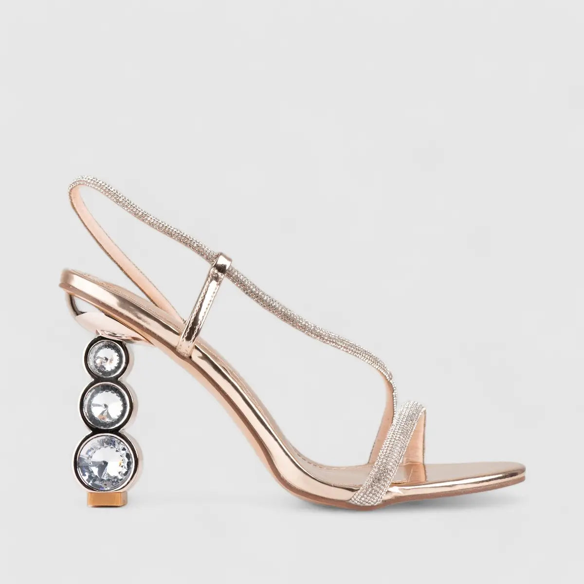 Bulbul Heel Sandal Beige LI005 Heels | familyshoecentre