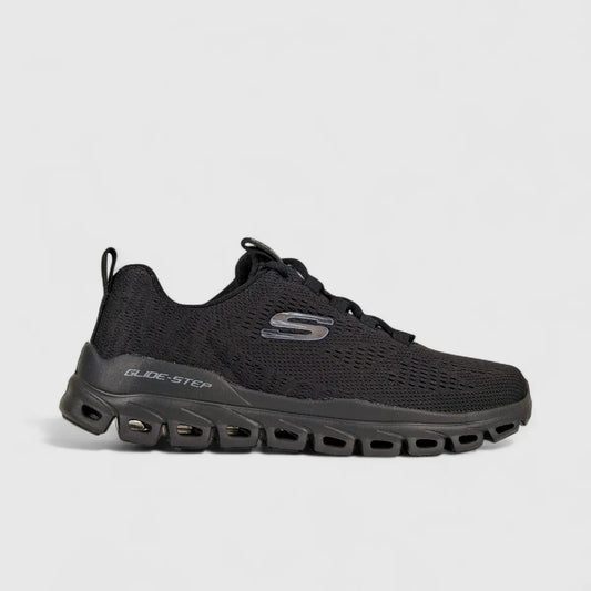 Skechers Men's Comfort Sneaker Glide Step 232136 Black SM90