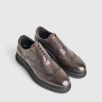 Formales Unisex (UK3 TO UK13) Chunky Sole Lace Up Brouge FM24326-1 Olive FK3