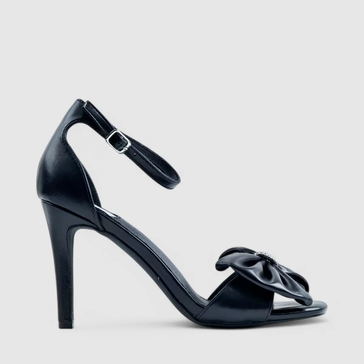 Footwork Dress Block Heel Evening Sandal Black 01683 Heels | familyshoecentre