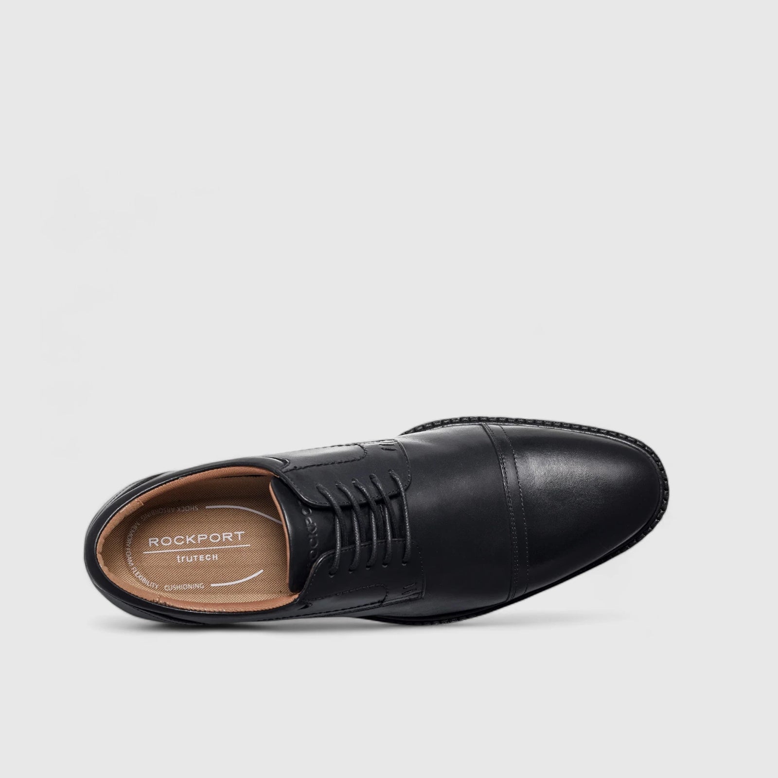 Rockport Findlay Lace Up Comfort Shoe Black Oxfords | familyshoecentre