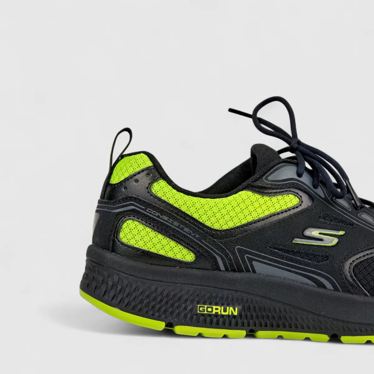 Skechers Men's Comfort Sneaker Go Run Consistent 220081 Black Lime SM89 Sneakers | familyshoecentre
