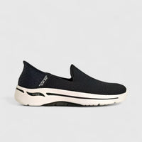 Skechers Ladies Comfort Slip Ins Go Walk Arch Fit 124879 Black/White SW99