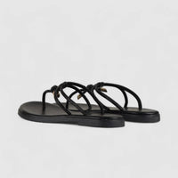 Bulbul Flat Bling Thong Sandal Black HAR015 Sandals | familyshoecentre