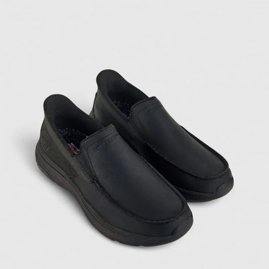 Skechers Men's Comfort Slip On Pollard 205334 Black SM96