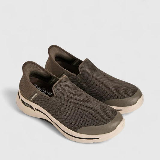 Skechers Men's Comfort Slip Ins Go Walk Arch Fit 216259 Taupe SM110