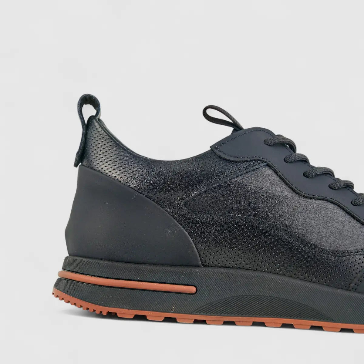 Babucci Men's Leather Sneaker K25S681908 BAB027 Black