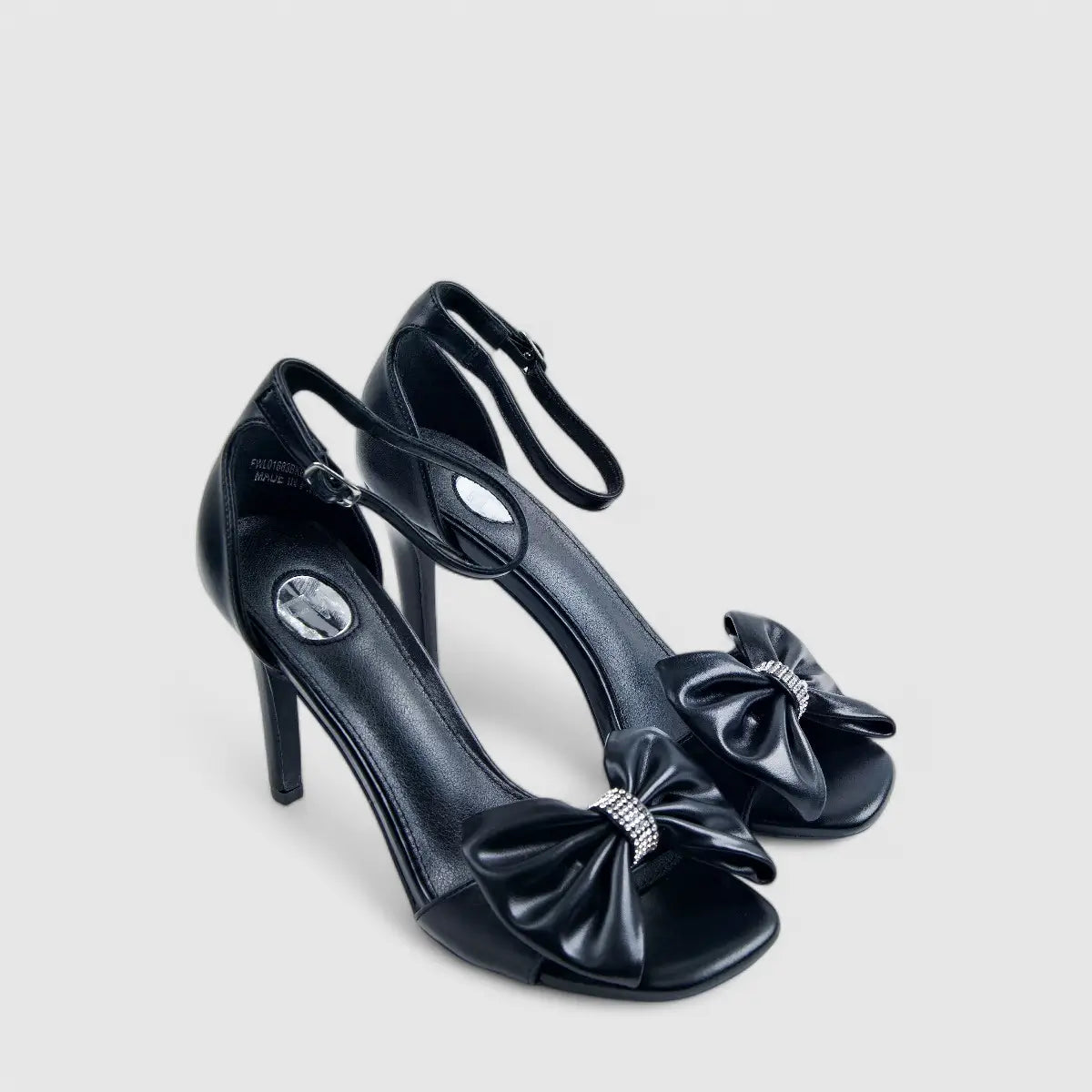 Footwork Dress Block Heel Evening Sandal Black 01683 Heels | familyshoecentre