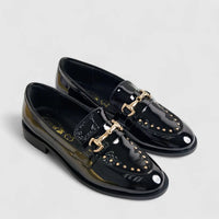 Bulbul Leather Loafers Black LAR6019 Loafers | familyshoecentre