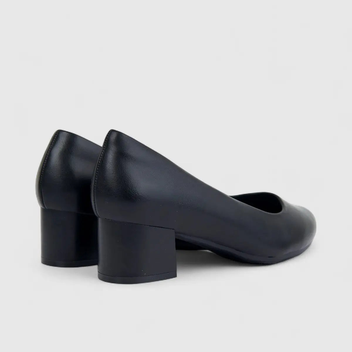 Hush Puppies Soft Style Ladies Comfort Block Heel Court Fynn SSL01619 Black SS333