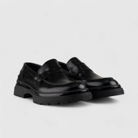 Bulletti Chunky Sole Loafer Black 4804 Oxfords | familyshoecentre