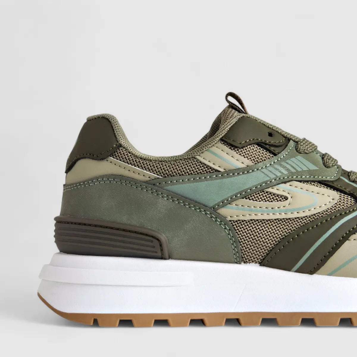 PC Ladies Casual Sneaker PCL10776 Olive Multi PC280