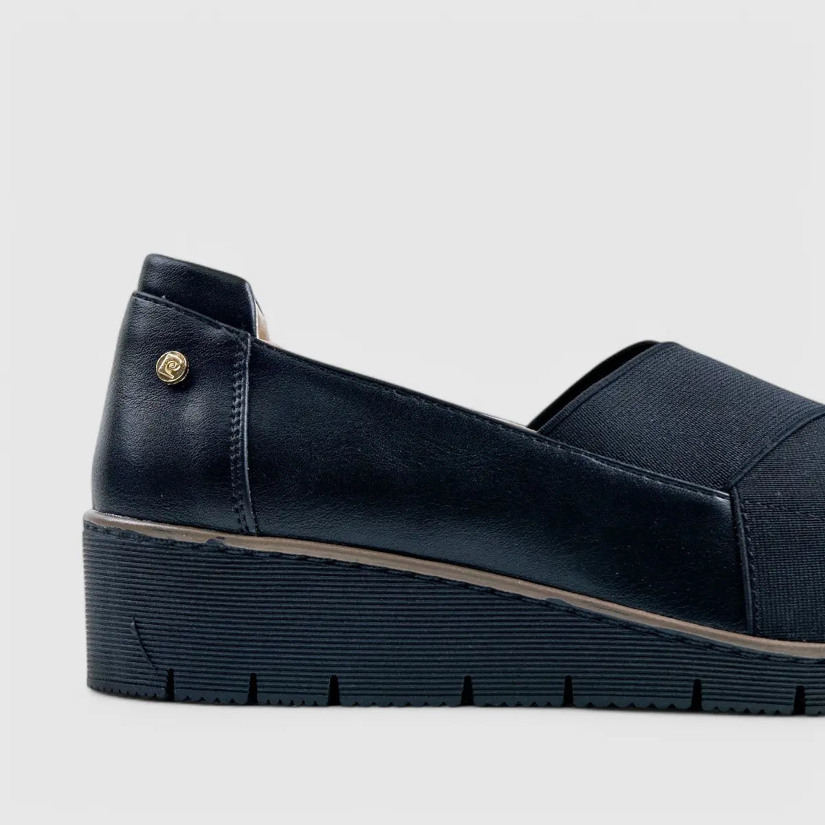 PC Comfort Wedge Black 10740 Wedges | familyshoecentre
