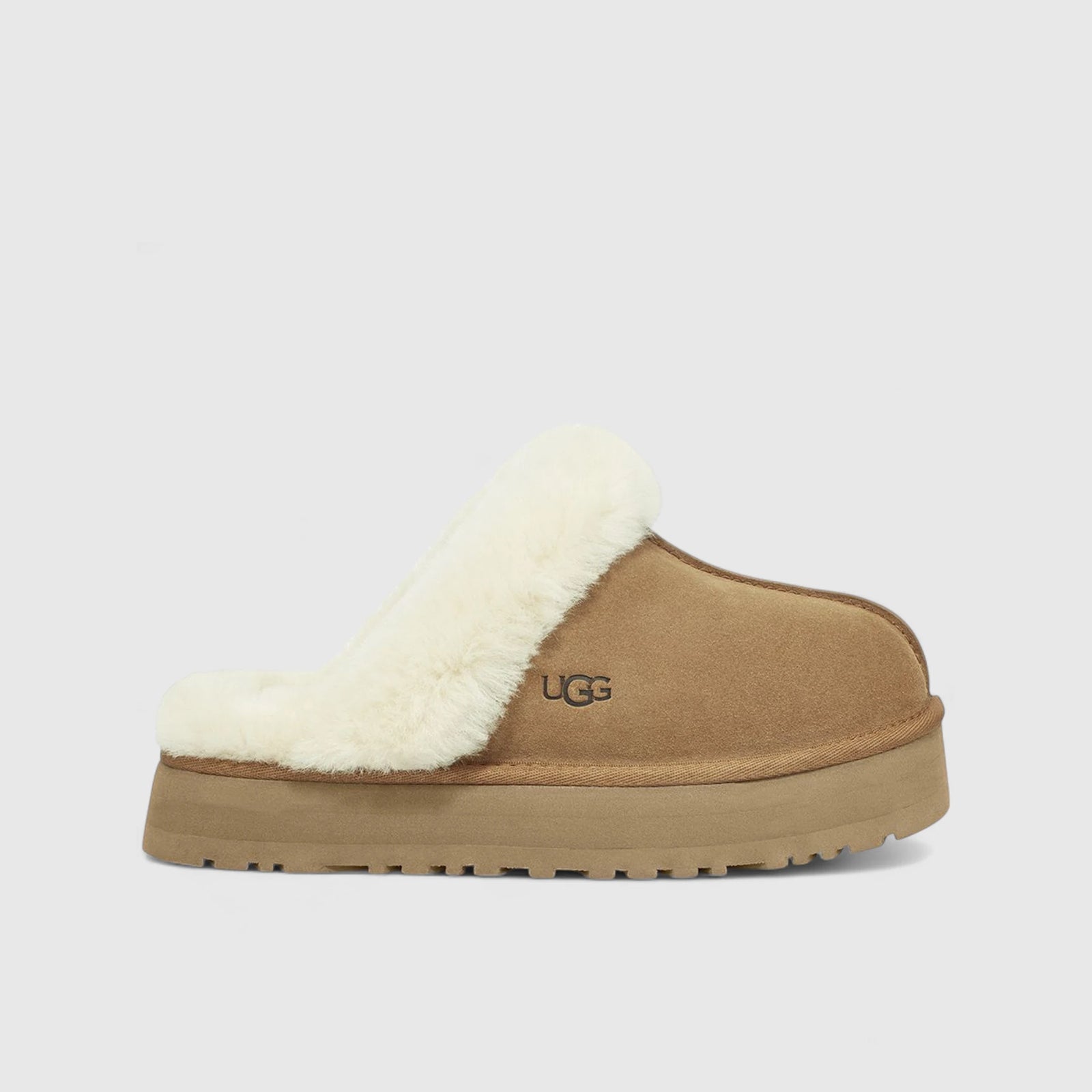 Ugg Disquette Clog 1122550 Chestnut Slides | familyshoecentre