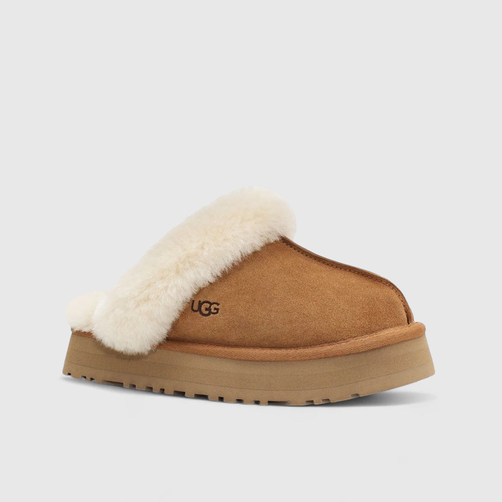 Ugg Disquette Clog 1122550 Chestnut Slides | familyshoecentre