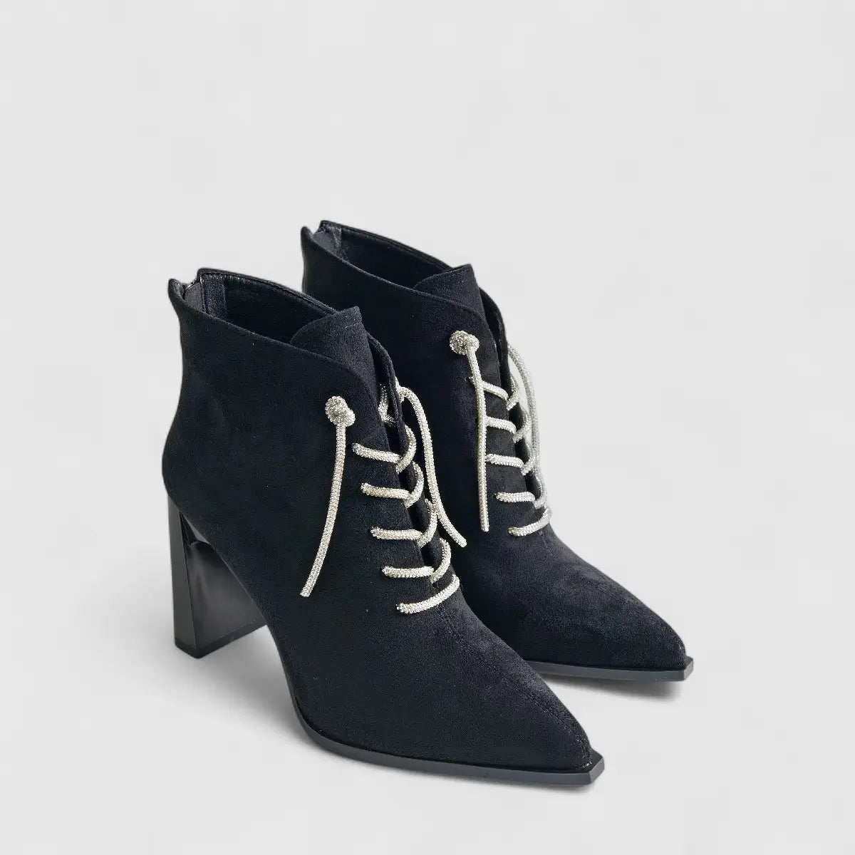 Bulbul Ankle Heel Boot Black CAR5038 Boots | familyshoecentre