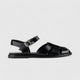 Bulbul Flat Sandal Black Car5006
