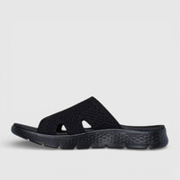 Skechers Ladies Comfort Slide Go Walk Flex Sandal 141425 Black SW82