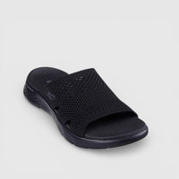 Skechers Ladies Comfort Slide Go Walk Flex Sandal 141425 Black SW82