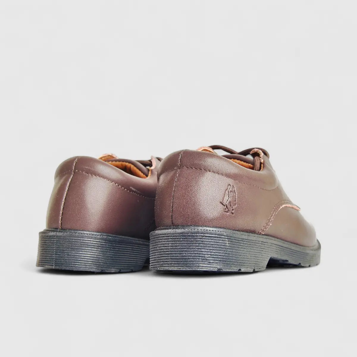 Curtis Kids (UK9 TO UK1) Lace Up School Shoe HPK00022 Brown HK3