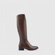 Sofia Mare Leather Boot Brown 9713 Boots | familyshoecentre