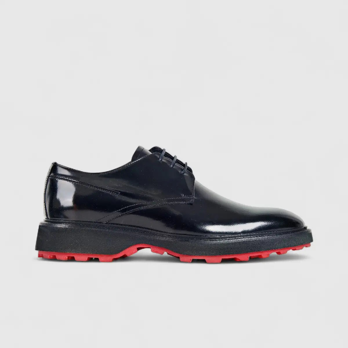 Formales Men's Leather Chunky Sole Lace Up 0493 Black FC112
