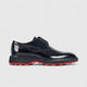Formales Men's Leather Chunky Sole Lace Up 0493 Black FC112