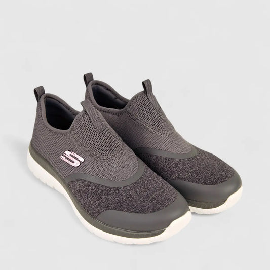Skechers Ladies Comfort Slip on Bountiful149222 Grey SW57