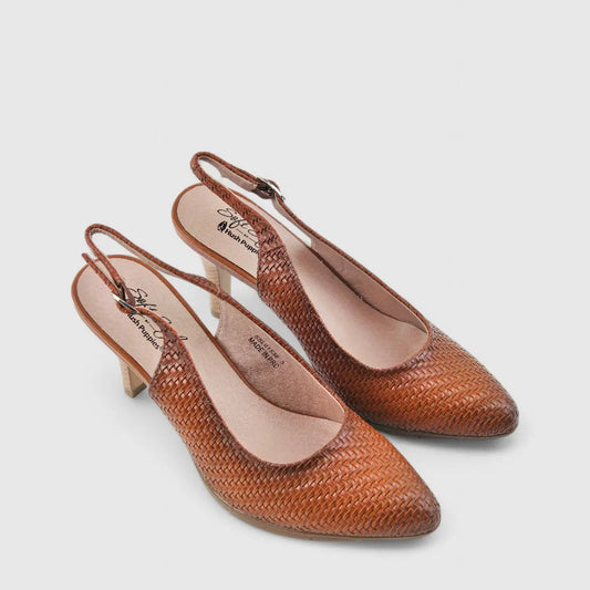 Soft Style By Hush Puppies Utara Sling Back Court Tan  01536