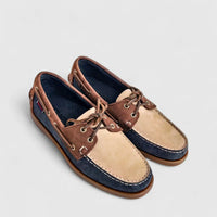 Sebago Men's Docksides Portland Spinnaker Nubuck 7111M2W A19 Navy Beige Brown SG36