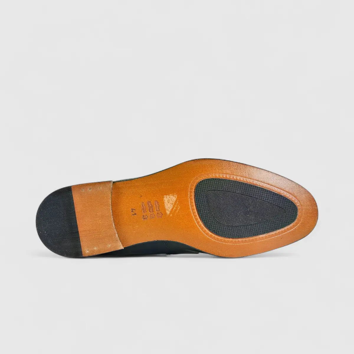 Formales Men's Leather Slip On 0432 Black FC117